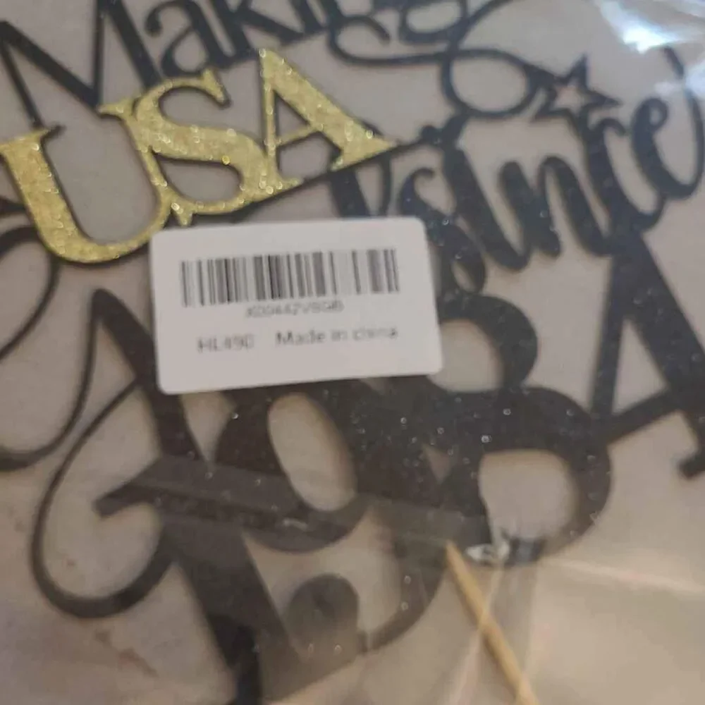 Making USA Great Since 1984 Cake Topper, Happy Birthday Cake Topper